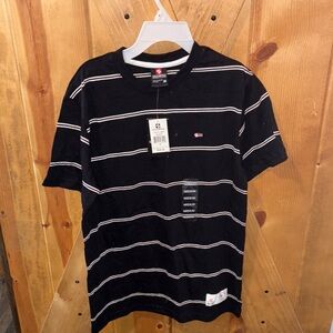 South Pole Black and White Striped Tee